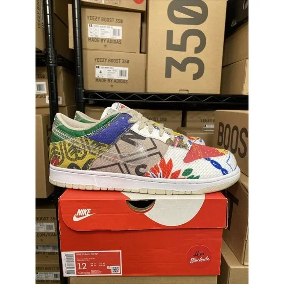 Nike Dunk Low SP City Market Multi-Color Shoes DA6125-900 Men's Sizes